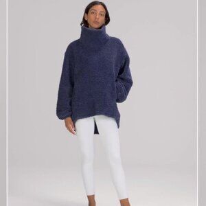 Lululemon Warmth Restore Long Pullover Fleece Sherpa Pockets Mock Neck 2021 Cozy